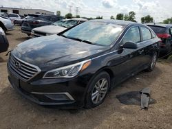 Salvage cars for sale at Elgin, IL auction: 2017 Hyundai Sonata SE