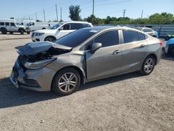 Chevrolet Cruze lt salvage cars for sale: 2017 Chevrolet Cruze LT