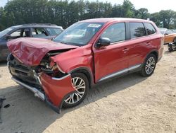 Salvage cars for sale at North Billerica, MA auction: 2016 Mitsubishi Outlander SE