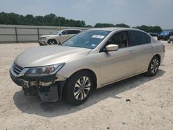 Salvage cars for sale at New Braunfels, TX auction: 2015 Honda Accord LX
