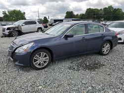 Salvage cars for sale at Mebane, NC auction: 2011 Infiniti G25 Base