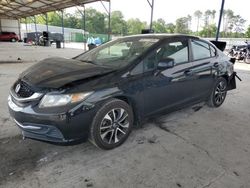 Salvage cars for sale from Copart Cartersville, GA: 2013 Honda Civic EX