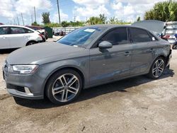 Salvage cars for sale at Miami, FL auction: 2018 Audi A3 Premium