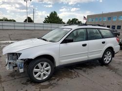 Salvage cars for sale at Littleton, CO auction: 2007 Subaru Outback Outback 2.5I