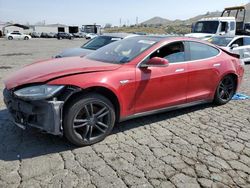 Salvage cars for sale at Colton, CA auction: 2013 Tesla Model S