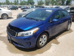 Salvage cars for sale at Bridgeton, MO auction: 2017 KIA Forte LX