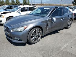 Salvage cars for sale from Copart Rancho Cucamonga, CA: 2014 Infiniti Q50 Base