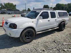 Nissan Frontier Crew cab xe salvage cars for sale: 2002 Nissan Frontier Crew Cab XE