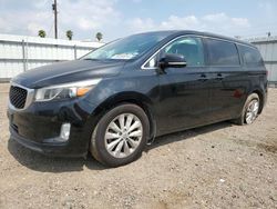 Salvage cars for sale from Copart Mercedes, TX: 2017 KIA Sedona EX