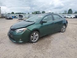 Salvage cars for sale from Copart Central Square, NY: 2015 Toyota Corolla ECO
