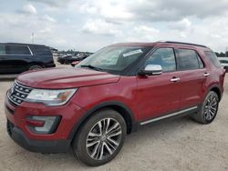 2017 Ford Explorer Platinum en venta en Houston, TX