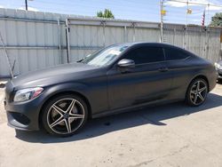 Mercedes-Benz salvage cars for sale: 2017 Mercedes-Benz C 300 4matic