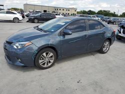 Salvage cars for sale at Wilmer, TX auction: 2015 Toyota Corolla ECO