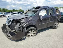 Salvage cars for sale at Bridgeton, MO auction: 2015 Honda Pilot Touring