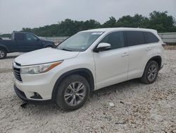 Salvage cars for sale from Copart New Braunfels, TX: 2016 Toyota Highlander LE