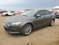 Salvage cars for sale at Brighton, CO auction: 2017 Ford Fusion SE