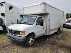 Salvage trucks for sale at Elgin, IL auction: 2007 Ford Econoline E450 Super Duty Cutaway Van