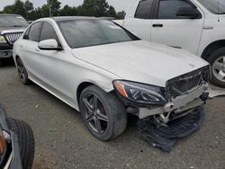 Mercedes-Benz salvage cars for sale: 2015 Mercedes-Benz C 300 4matic