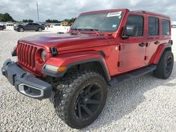 Salvage cars for sale at Taylor, TX auction: 2018 Jeep Wrangler Unlimited Sahara