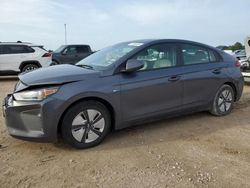 Salvage cars for sale at Houston, TX auction: 2017 Hyundai Ioniq Blue