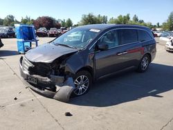 Honda salvage cars for sale: 2012 Honda Odyssey EXL