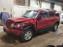 Jeep salvage cars for sale: 2014 Jeep Patriot Sport