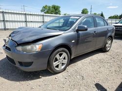 Salvage cars for sale from Copart Lansing, MI: 2008 Mitsubishi Lancer ES