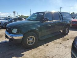 Salvage cars for sale at Chicago Heights, IL auction: 2002 Ford F150 Supercrew