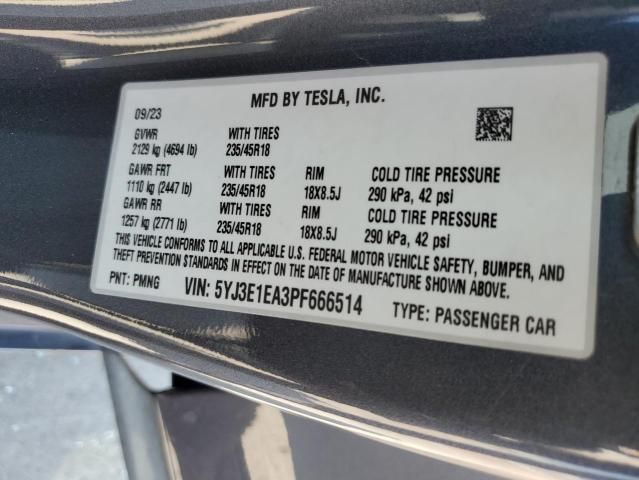 2023 Tesla Model 3