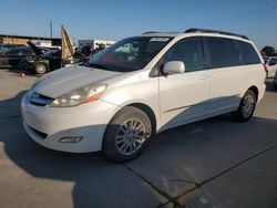 Salvage cars for sale at Grand Prairie, TX auction: 2008 Toyota Sienna XLE