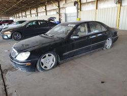 Mercedes-Benz salvage cars for sale: 2002 Mercedes-Benz S 600