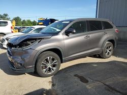 Toyota Highlander xle salvage cars for sale: 2016 Toyota Highlander XLE