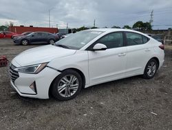 Salvage cars for sale at Homestead, FL auction: 2020 Hyundai Elantra SEL