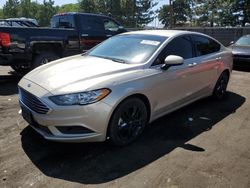 Ford salvage cars for sale: 2018 Ford Fusion SE