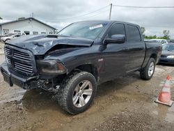 Salvage cars for sale from Copart Pekin, IL: 2015 Dodge RAM 1500 Sport