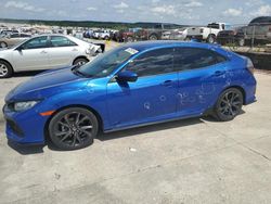 Salvage cars for sale at Grand Prairie, TX auction: 2018 Honda Civic Sport