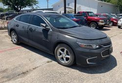 Salvage cars for sale at Grand Prairie, TX auction: 2017 Chevrolet Malibu LS