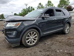 Salvage cars for sale at New Britain, CT auction: 2016 Ford Explorer Limited