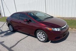 Salvage cars for sale from Copart Prairie Grove, AR: 2012 Honda Civic EXL