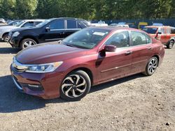 Salvage cars for sale at Graham, WA auction: 2017 Honda Accord EXL