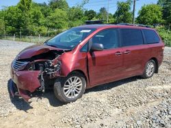 2012 Toyota Sienna XLE en venta en West Mifflin, PA