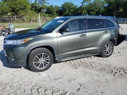 Salvage cars for sale from Copart Fort Pierce, FL: 2017 Toyota Highlander SE