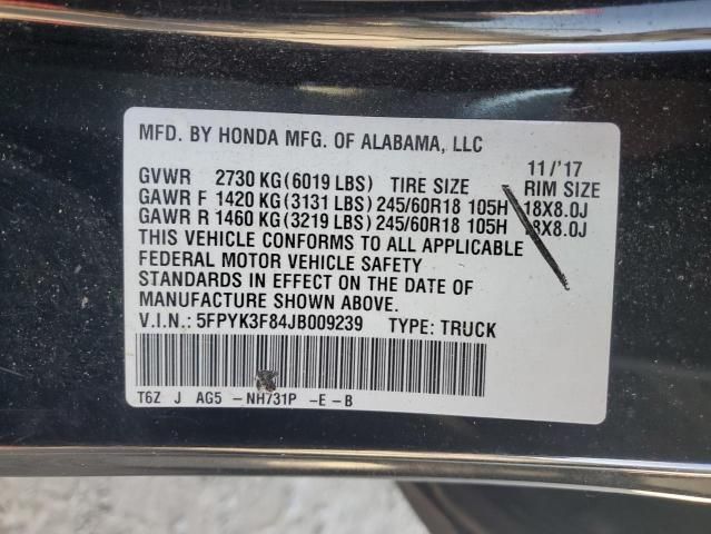 2018 Honda Ridgeline Black Edition