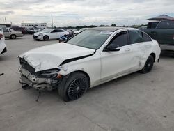 Salvage cars for sale at Grand Prairie, TX auction: 2015 Mercedes-Benz C 300 4matic