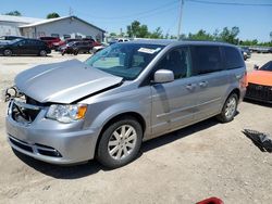 Salvage cars for sale from Copart Pekin, IL: 2016 Chrysler Town & Country Touring