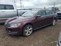 Volkswagen salvage cars for sale: 2012 Volkswagen Passat SE