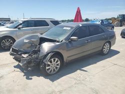 Salvage cars for sale at Grand Prairie, TX auction: 2006 Honda Accord EX