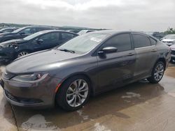 Salvage cars for sale at Grand Prairie, TX auction: 2015 Chrysler 200 S