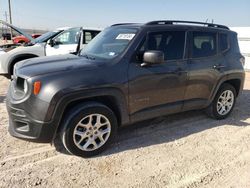 Salvage cars for sale at Andrews, TX auction: 2017 Jeep Renegade Latitude