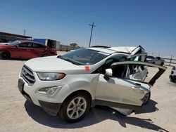 Salvage cars for sale at Andrews, TX auction: 2019 Ford Ecosport SE